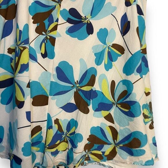 Kim Rogers Knee Length Skirt Women's 14 Multicolored Floral Lined Zip Retro Y2K - Picture 8 of 11